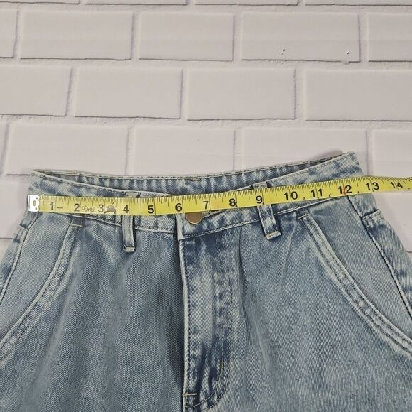 Fashion Casual XS High-Waisted Wide Leg - Women's Denim Jeans with Pockets - Picture 7 of 9